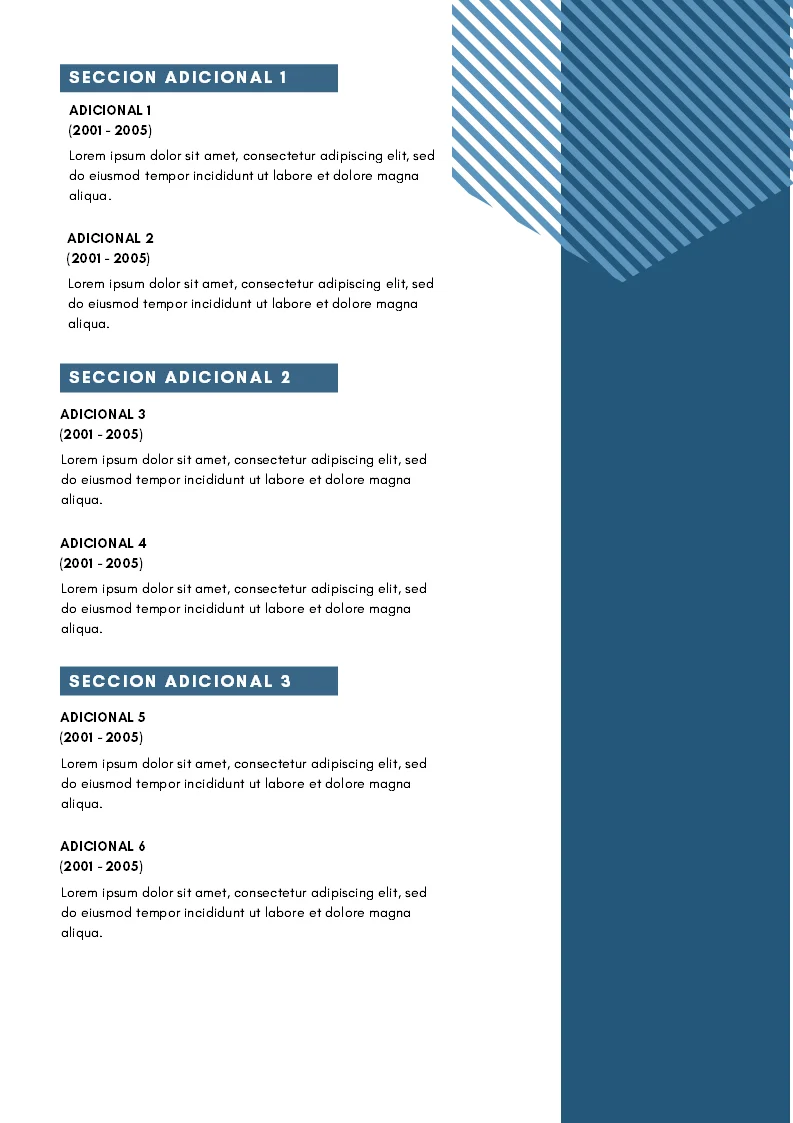 Ejemplo Paquete Currículums Editables